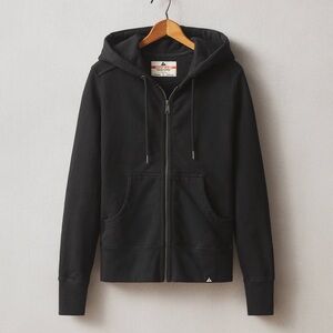 American giant black hoodie jacket size medium classic full zip